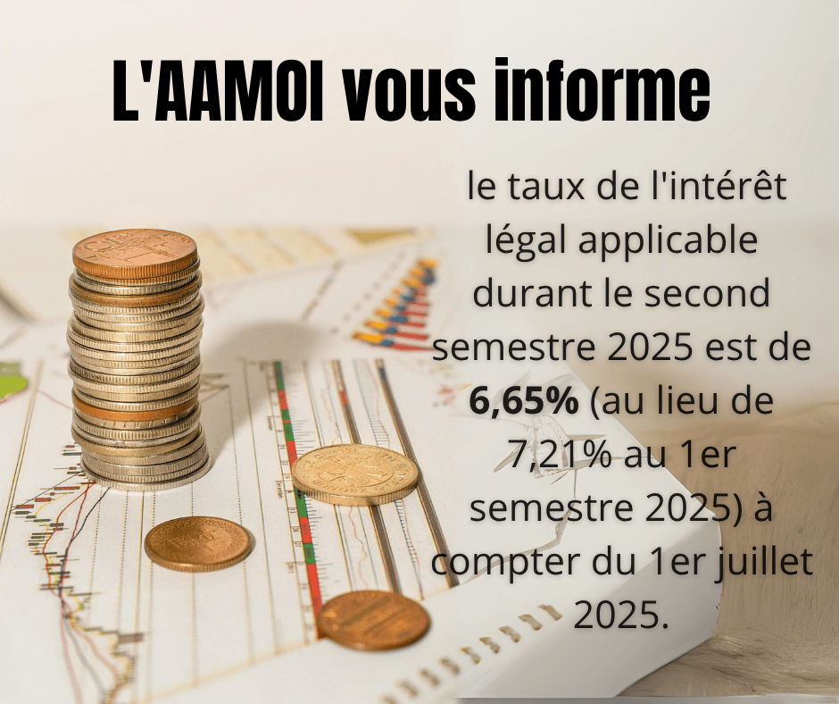 taux intérêt légal juillet 2025